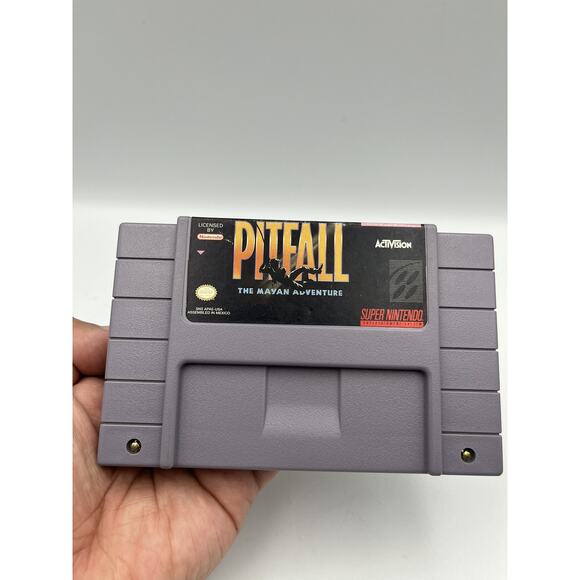 Pitfall: The Mayan Adventure (NINTENDO SNES, 1994) TESTED - Cartridge Only - Picture 1 of 6